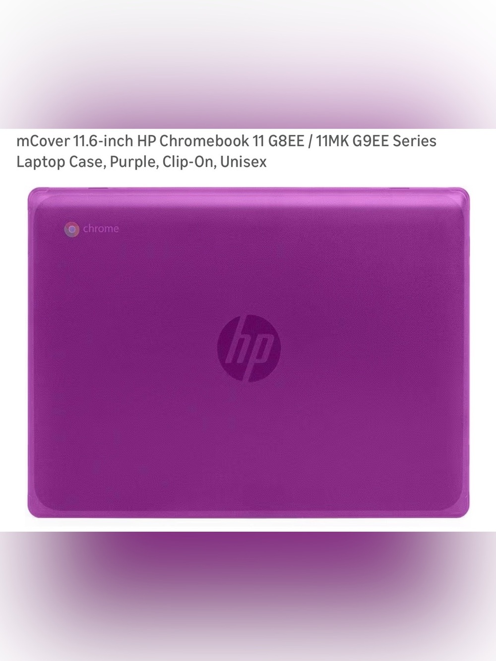Chromebook Purple Plastic Protection Hard Cover Laptop Case